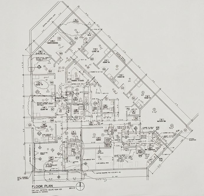 Floor plan for Medical Clinic Space with 6 exam rooms
